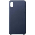 Hurtel ECO Leather case cover for iPhone 12 Pro Max navy blue - (ECO Leather Case (without logo) iPhone 12 Pro Max navy)