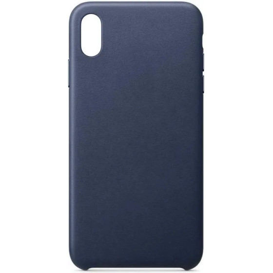 Hurtel ECO Leather case cover for iPhone 12 Pro Max navy blue - (ECO Leather Case (without logo) iPhone 12 Pro Max navy)
