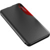 Hurtel Eco Leather View Case an elegant case with a flap and stand function for Samsung Galaxy A73 red - (Eco Leather View Samsung A73 Red)