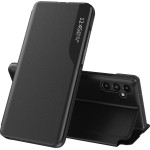 Hurtel Eco Leather View Case case for Samsung Galaxy A14 with a flip stand black - (Eco Leather View Samsung A14 Black)