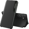 Hurtel Eco Leather View Case cover for Samsung Galaxy A24 4G with flip stand blue - (Eco Leather View Samsung A24 Blue)