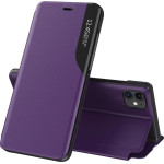 Hurtel Eco Leather View Case elegant bookcase type case with kickstand for iPhone 13 mini purple - (Eco Leather View Case iPhone 13 Mini 5,4 Purple)