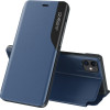 Hurtel Eco Leather View Case elegant bookcase type case with kickstand for iPhone 13 Pro Max blue - (Eco Leather View Case iPhone 13 Pro Max 6,7 Blue)