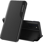 Hurtel Eco Leather View Case elegant bookcase type case with kickstand for Samsung Galaxy A02s EU black - (Eco Leather View Case Samsung A02S Black)