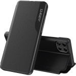 Hurtel Eco Leather View Case elegant bookcase type case with kickstand for Samsung Galaxy A22 4G black - (Eco Leather View Case Samsung A22 4G Black)