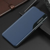 Hurtel Eco Leather View Case elegant bookcase type case with kickstand for Samsung Galaxy A22 4G blue - (Eco Leather View Case Samsung A22 4G Blue)
