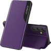 Hurtel Eco Leather View Case elegant case with flap and stand function for Samsung Galaxy A26 - purple - (Eco Leather View Case Samsung Galaxy A26 Purlpe)