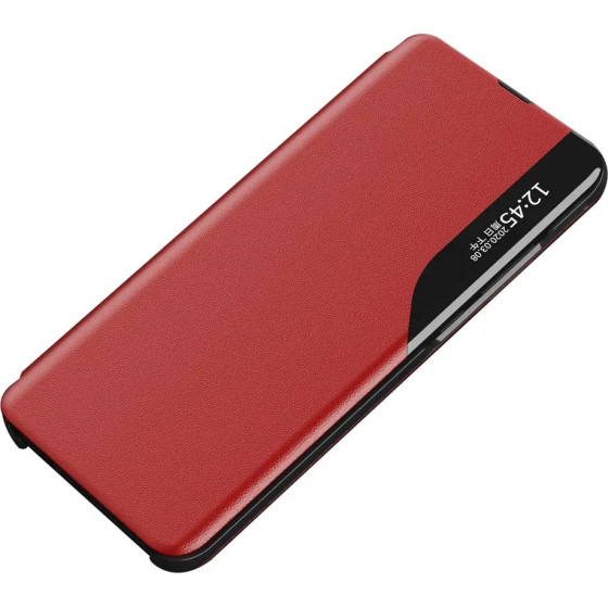 Hurtel Eco Leather View Case elegant case with flip cover and stand function Xiaomi Redmi Note 11 Pro+ 5G (China) / 11 Pro 5G (China) / Mi11i HyperCharge / Poco X4 NFC 5G red - (Eco Leather View Xiaomi Poco X4 NFC 5G Red)