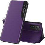 Hurtel Eco Leather View Case Elegant Flip Cover Case with Stand Function Xiaomi Redmi K40 Pro + / K40 Pro / K40 / Poco F3 Purple - (Eco Leather View Case Xiaomi POCO F3/Redmi K40 Purple)