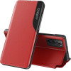 Hurtel Eco Leather View Case Elegant Flip Cover Case with Stand Function Xiaomi Redmi K40 Pro + / K40 Pro / K40 / Poco F3 Red - (Eco Leather View Case Xiaomi POCO F3/Redmi K40 Red)