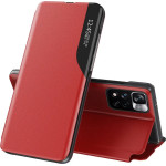 Hurtel Eco Leather View Case Elegant Flip Cover with Stand Function Poco M4 Pro 5G Red - (Eco Leather View Redmi Note 11T 5G / 11S 5G / Poco M4 Pro 5G Red)