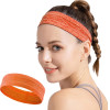 Hurtel Elastic fabric headband for running fitness orange - (Head band pink)