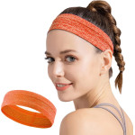Hurtel Elastic fabric headband for running fitness orange - (Head band pink)