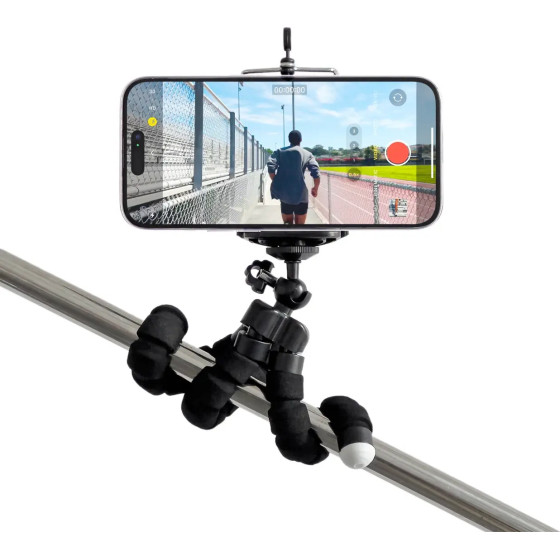Hurtel Eleastic tripod for a phone and a selfie camera - (Phone holder tripod with clip octopus selfie stand)