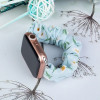 Hurtel Fabric Watch 7 band 7/6/5/4/3/2 / SE (45/44 / 42mm) strap bracelet bracelet with elastic blue - (Material Strap Summer Apple Watch 3/4/5/6/SE/7 42/44/45 model 2)