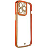Hurtel Fashion Case Case for Samsung Galaxy A12 5G Gold Frame Gel Cover Red - (FASHION CASE Sam A12 5G RED)