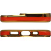 Hurtel Fashion Case Case for Samsung Galaxy A12 5G Gold Frame Gel Cover Red - (FASHION CASE Sam A12 5G RED)