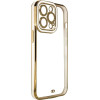 Hurtel Fashion Case Case for Samsung Galaxy A12 5G Gold Frame Gel Cover White - (FASHION CASE Sam A12 5G WHITE)