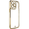 Hurtel Fashion Case Case for Samsung Galaxy A13 5G Gold Frame Gel Cover White - (FASHION CASE Sam A13 WHITE)
