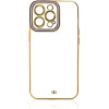 Hurtel Fashion Case for iPhone 12 Pro Gold Frame Gel Cover Purple - (FASHION CASE iPhone 12 Pro PURPLE)