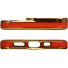 Hurtel Fashion Case for iPhone 13 Pro Gold Frame Gel Cover Red - (FASHION CASE iPhone 13 Pro RED)