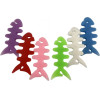 Hurtel Fish-shaped headphone cable wrap - white - (Fish earphone cable winder white)