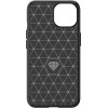 Hurtel Flexible Carbon Case with a carbon pattern for iPhone 15 - blue - (CARBON CASE IPHONE 15 BLUE)