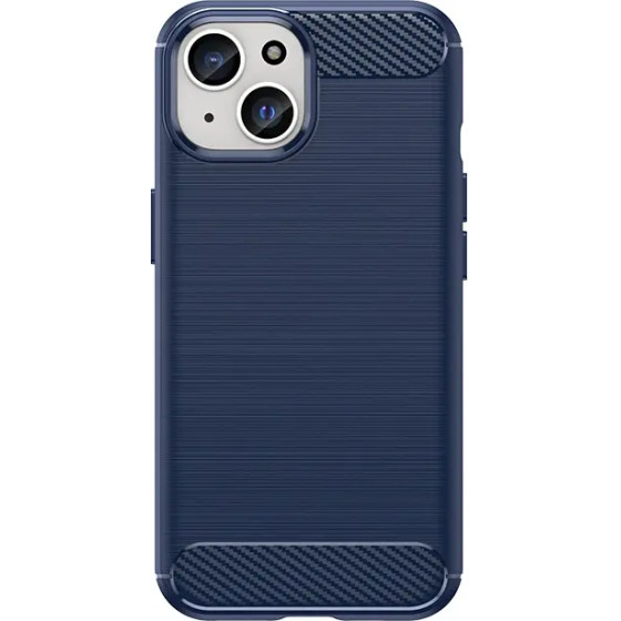 Hurtel Flexible Carbon Case with a carbon pattern for iPhone 15 - blue - (CARBON CASE IPHONE 15 BLUE)