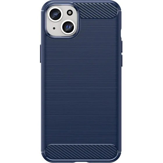 Hurtel Flexible carbon pattern case for iPhone 15 Plus Carbon Case - blue - (CARBON CASE IPHONE 15 PLUS BLUE)