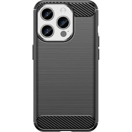 Hurtel Flexible carbon pattern case for iPhone 15 Pro Carbon Case - black - (CARBON CASE IPHONE 15 PRO BLACK)