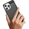 Hurtel Flexible carbon pattern case for iPhone 15 Pro Carbon Case - blue - (CARBON CASE IPHONE 15 PRO BLUE)