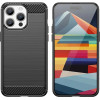 Hurtel Flexible carbon pattern case for iPhone 15 Pro Max Carbon Case - black - (CARBON CASE IPHONE 15 PRO MAX BLACK)