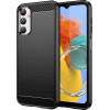 Hurtel Flexible carbon pattern case for Samsung Galaxy M14 Carbon Case - black - (Carbon Case Samsung M14 Black)