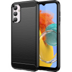 Hurtel Flexible carbon pattern case for Samsung Galaxy M14 Carbon Case - black - (Carbon Case Samsung M14 Black)