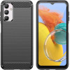 Hurtel Flexible carbon pattern case for Samsung Galaxy M14 Carbon Case - black - (Carbon Case Samsung M14 Black)