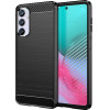 Hurtel Flexible carbon pattern case for Samsung Galaxy M54 Carbon Case - black - (Carbon Case Samsung M54 Black)