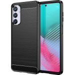 Hurtel Flexible carbon pattern case for Samsung Galaxy M54 Carbon Case - black - (Carbon Case Samsung M54 Black)