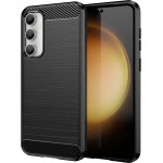 Hurtel Flexible carbon pattern case for Samsung Galaxy S23 FE Carbon Case - black - (Carbon Case Samsung S23 FE Black)