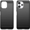 Hurtel Flexible carbon pattern case for Xiaomi Redmi 12 Carbon Case - black - (CARBON CASE XIAOMI REDMI 12 BLACK)
