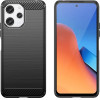 Hurtel Flexible carbon pattern case for Xiaomi Redmi 12 Carbon Case - black - (CARBON CASE XIAOMI REDMI 12 BLACK)