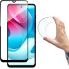 Hurtel Full Cover Flexi Nano Glass Film Tempered Glass with Moto G60s Frame - (Full cover nano film MOTO G60S black)