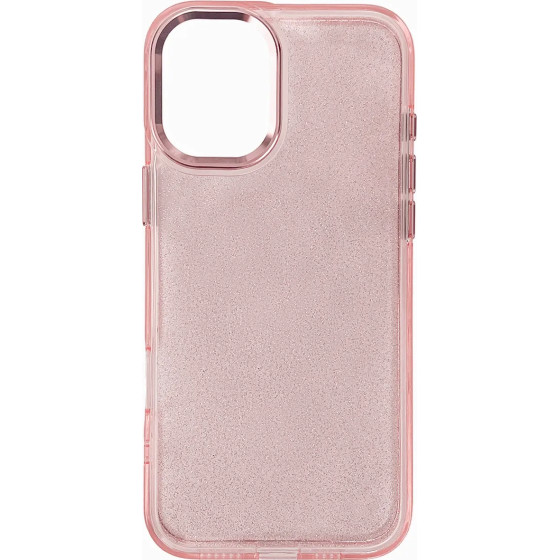 Hurtel Glitter Case for iPhone 16 - pink with glitter - (Glitter Case for iPhone 16 Pink)