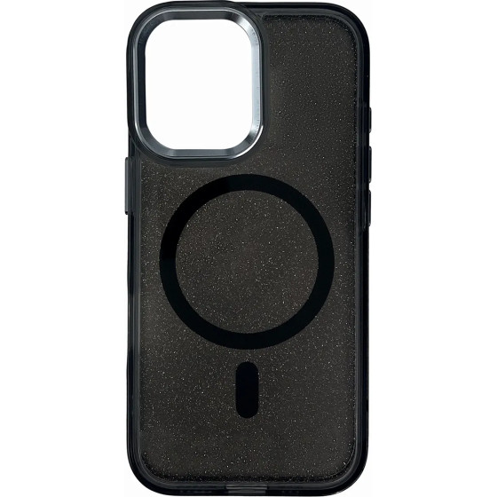 Hurtel Glitter Case MagSafe for iPhone 16 Plus - black with glitter - (Magsafe Glitter Case MagSafe for iPhone 16 Plus Black)
