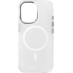 Hurtel Glitter Case MagSafe for iPhone 16 Plus - white with glitter - (Magsafe Glitter Case MagSafe for iPhone 16 Plus White)