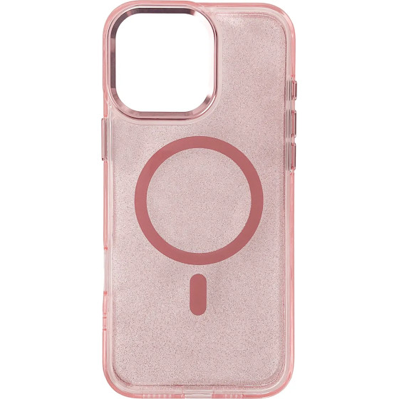 Hurtel Glitter Case MagSafe for iPhone 16 Pro - pink with glitter - (Magsafe Glitter Case MagSafe for iPhone 16 Pro Pink)