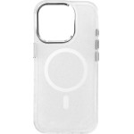 Hurtel Glitter Case MagSafe for iPhone 16 Pro - white with glitter - (Magsafe Glitter Case MagSafe for iPhone 16 Pro White)