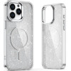 Hurtel Glitter Case MagSafe for iPhone 16 Pro Max - white with glitter - (Magsafe Glitter Case MagSafe for iPhone 16 Pro Max White)