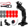 Hurtel GoPro set of helmet mounting accessories for GoPro, DJI, Insta360, SJCam, Eken sports cameras - (GoPro Cycling Helmet Chin Holder)