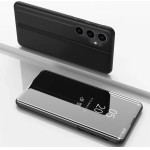 Hurtel Hard flip case for Samsung Galaxy S23 FE Clear View Case - black - (Clear View Case Samsung S23 FE Black)