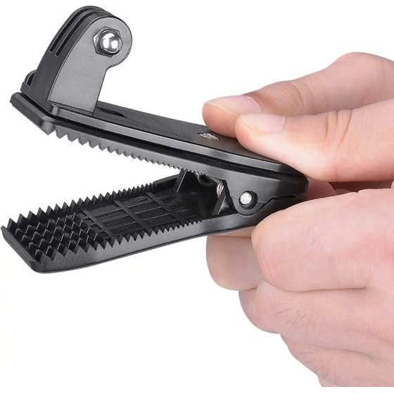 Hurtel Holder with clip for mounting for GoPro - (360 rotatable clip mount for belt backpack clamp for Gopro)